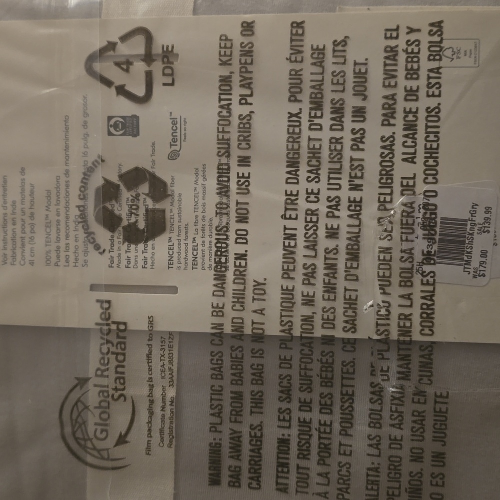 West Elm Silky TENCEL™ Modal Sheet Set, Size King, Color Frost, Retail $179.00US - Picture 10 of 16